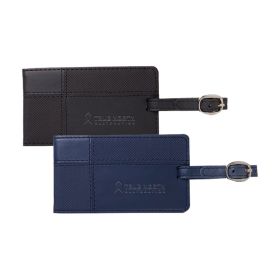 Leeman Tuscany™ Duo-Textured Luggage Tag (2 Pack). LG-9325
