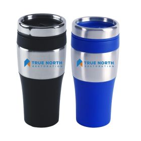16 oz Silver Streak Travel Mug (Sold Individually). MG410