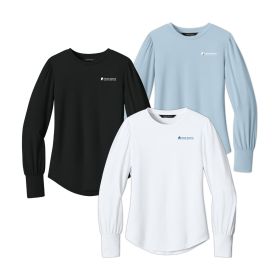 Mercer+Mettle Ladies' Stretch Jersey Long Sleeve Blouse. MM1019 EMB/LC