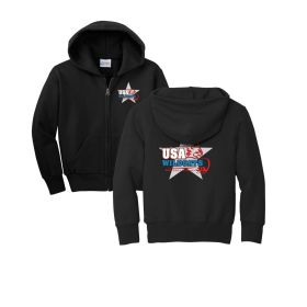 YOUTH Full-Zip Hooded Sweatshirt. PC90YZH - DF/LC/FB