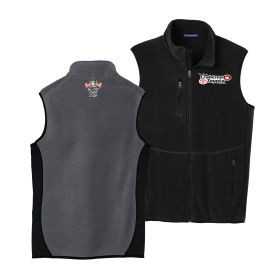 Men's Fleece Full-Zip Vest. F228 - EMB/LC/BC