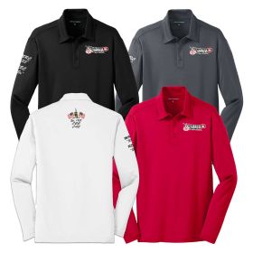 Long Sleeve Performance Polo. K540LS - EMB/ 3 LOC.