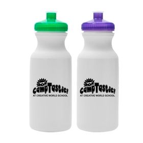 CAMPTASTIC - 20 Oz. Hydration Water Bottle-Purple & Green. 5891