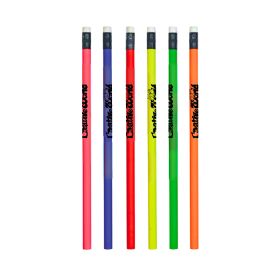 #2 Neon Round Wood Pencils. 647N