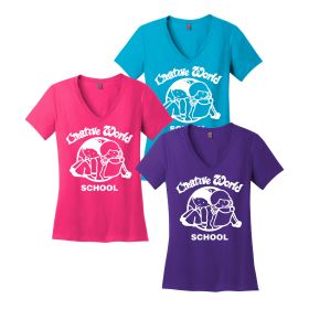 CWS - Ladies' V-Neck Tee. DM1170L - DF/FF