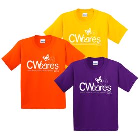 CW CARES - Youth Core Cotton Tee. PC54Y - DF/FF