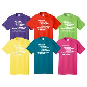 TEACHER TEXT - Adult Core Cotton Tee. PC54- DF/FF