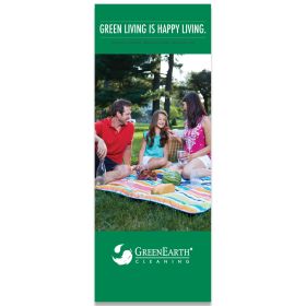 Green Living Is Happy Living Pull-Up Banner