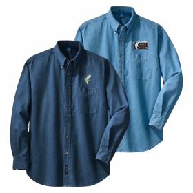 Men's Long Sleeve Denim Shirt. SP10 - EMB/LC