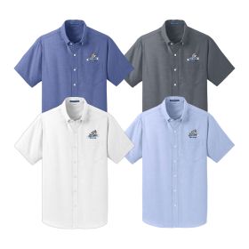 Men's Short Sleeve SuperPro&trade; Oxford Shirt. S659