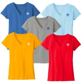 District&reg; Women's Re-Tee V-Neck. DT8001 - DF/LC