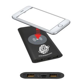 8000MAH Power Bank & Wireless Charger with USB-C Cord. PWR801C-BLACK