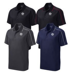 Men's Micropique Wicking Piped Polo. ST653