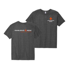 Crawlspace Medic - Jerzees Premium T-Shirt w/ Horizontal Full Back Logo. 560M - DF/LC/FB
