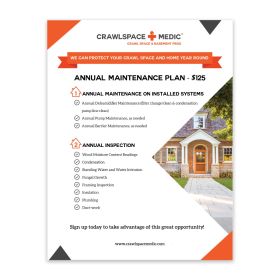 Crawlspace Medic - Annual Care Plan Flyer (Lots of 100)