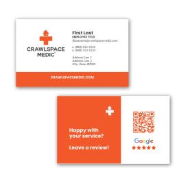 Crawlspace Medic - Employee Review Business Cards (Sets of 250)