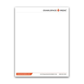 Crawlspace Medic - Standard 8.5"x11" Letterhead (Lots of 250).