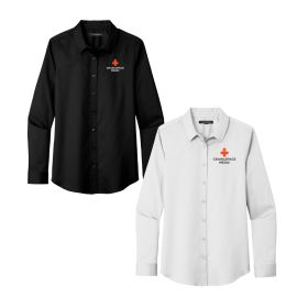 Crawlspace Medic - Ladies' Long Sleeve SuperPro React&trade; Twill Shirt. LW808