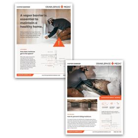 Crawlspace Medic - Vapor Barrier Flyer (Lots of 100). 