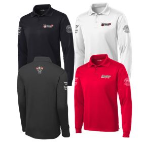 Long Sleeve Micropique Sport-Wick&reg; Polo. ST657 - EMB/4 LOC.