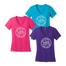 2024 CONFERENCE - Ladies' V-Neck Tee. DM1170L - DF/FF