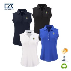 Cutter & Buck Forge Eco Stretch Recycled Womens Sleeveless Polo. LCK00197 -DF/LC