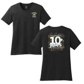 10 YEARS - Ladies' Core Cotton Tee. LPC54 - DF/LC/FB