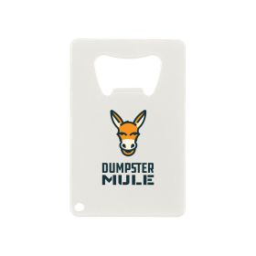 Dumpster Mule - Credit Card Shaped Bottle Opener (LOT OF 24). 178-CARDOPENER