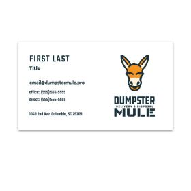 Dumpster Mule - Standard Business Cards (Sets of 250)