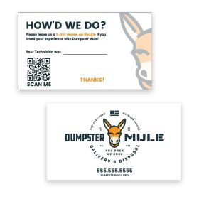 Dumpster Mule - Review Cards (Sets of 250)