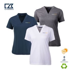 Cutter & Buck Forge Heathered Stretch Ladies' Top. LCK00153 - DF/LC