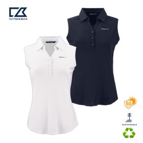 Cutter & Buck Forge Eco Stretch Recycled Womens Sleeveless Polo. LCK00197 -DF/LC
