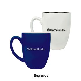 ENGRAVED 16 oz. Ceramic Bistro LazerMug (LOTS OF 4). LMG6