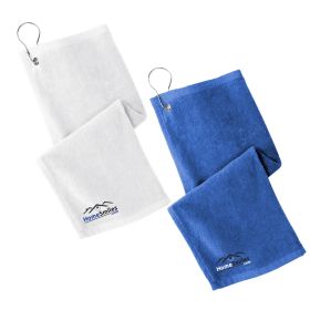 Grommeted Hemmed Towel. PT400 - EMB