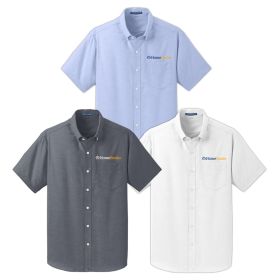 Men's Short Sleeve Oxford Shirt. S659