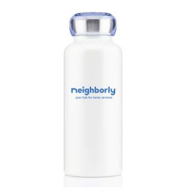 NEIGHBORLY- 17 Oz. Capri Insulated Bottle - White. SVB250