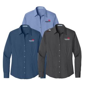 Ladies' Crosshatch Easy Care Shirt. L640