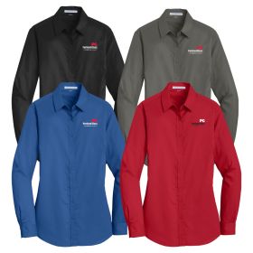 Ladies' SuperPro&trade; Twill Shirt. L663 - EMB/LC