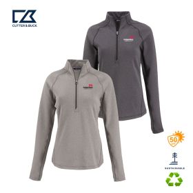 Cutter & Buck Peshastin Fleece Recycled Women's Half Zip Pullover. LCK00182