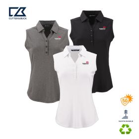 Cutter & Buck Forge Eco Stretch Recycled Women's Sleeveless Polo. LCK00197 -DF/LC