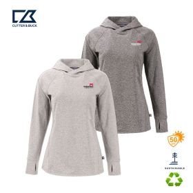Cutter & Buck Adapt Knit Recycled Womens Heathered Hooded Pullover. LCK00203-DF/LC