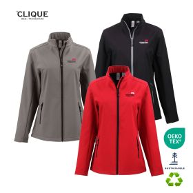 Clique® Tempo Stretch Full Zip Women's Softshell Jacket. LQO00068