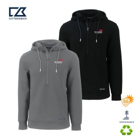 C&B Roam Echo Half Zip Recycled Mens Hooded Pullover. MCK01279