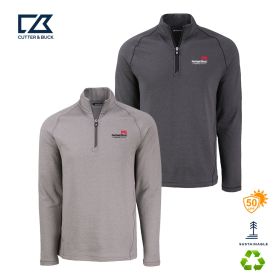 Cutter & Buck Peshastin Fleece Recycled Mens Half Zip Pullover. MCK01325