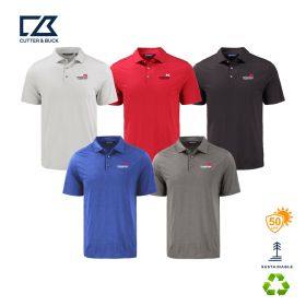 Cutter & Buck Coastline Epic Comfort Eco Recycled Mens Polo. MCK01327-DF/LC