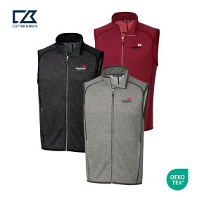 Cutter & Buck Mainsail Sweater-Knit Mens Full Zip Vest. MCO00047