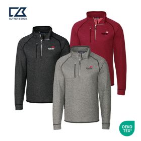 Cutter & Buck Mainsail Sweater-Knit Men's Half Zip Pullover Jacket. MCO00049