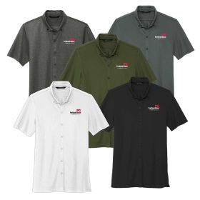 MERCER+METTLE&trade; Stretch Pique Full-Button Polo MM1006