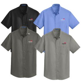 Men's Short Sleeve SuperPro Twill Shirt. S664 - EMB/LC