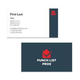 Punch List Pro - Standard Business Cards (Sets of 250)